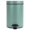 Poubelle salle de bain à pédale 3L Vert Natura