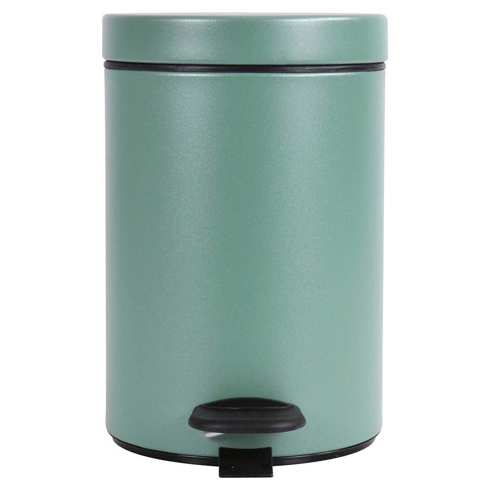 Poubelle salle de bain à pédale 3L Vert Natura