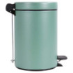 Poubelle salle de bain à pédale 3L Vert Natura