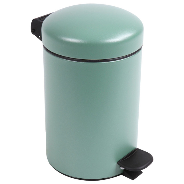Poubelle salle de bain à pédale 3L Vert Natura Poubelle salle de bain à pédale 3L Vert Natura