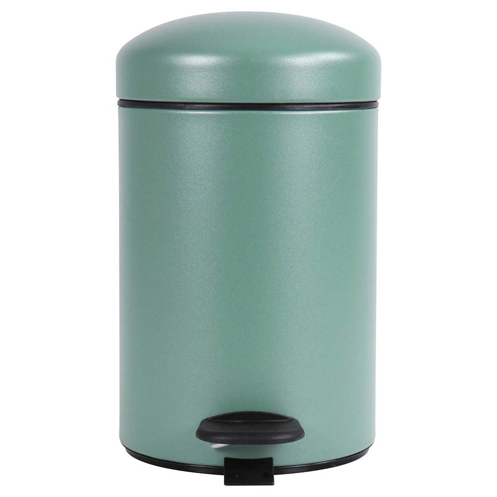 Poubelle salle de bain à pédale 3L Vert Natura