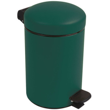 Poubelle salle de bain à pédale 3L Vert Sapin