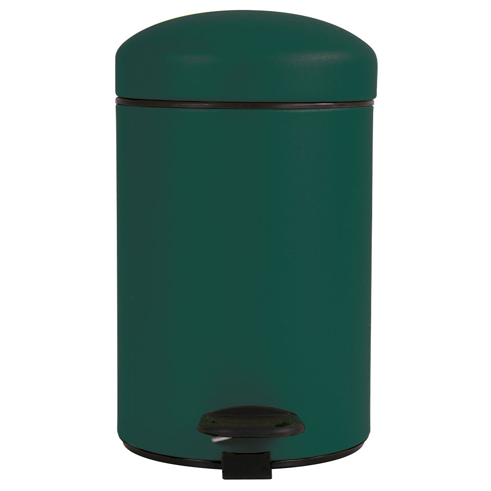 Poubelle salle de bain à pédale 3L Vert Sapin Poubelle salle de bain à pédale 3L Vert Sapin