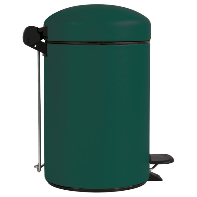 Poubelle salle de bain à pédale 3L Vert Sapin Poubelle salle de bain à pédale 3L Vert Sapin