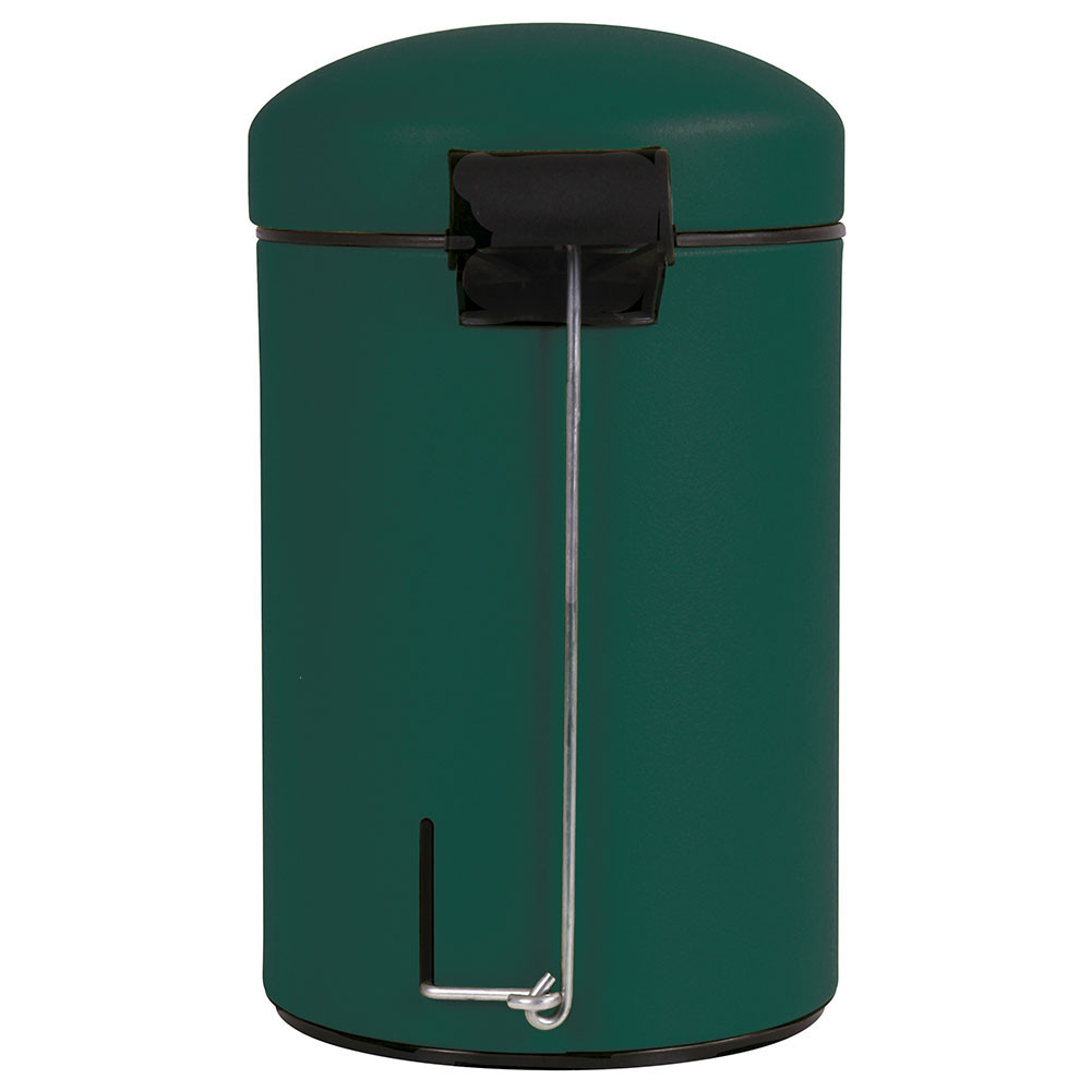 Poubelle salle de bain à pédale 3L Vert Sapin Poubelle salle de bain à pédale 3L Vert Sapin