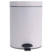Poubelle salle de bain à pédale 5L Blanc Coton Poubelle salle de bain à pédale 5L Blanc Coton