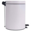 Poubelle salle de bain à pédale 5L Blanc Coton Poubelle salle de bain à pédale 5L Blanc Coton
