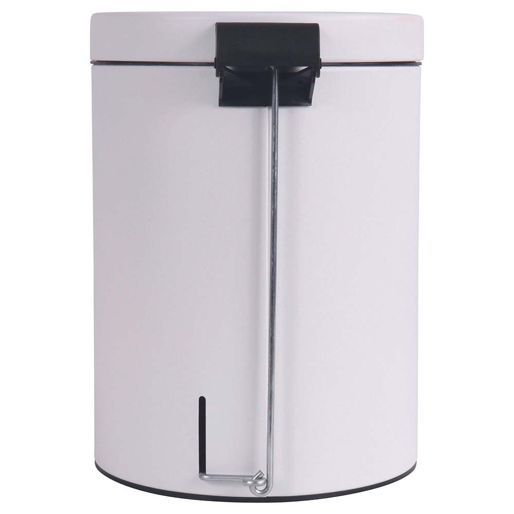 Poubelle salle de bain à pédale 5L Blanc Coton Poubelle salle de bain à pédale 5L Blanc Coton