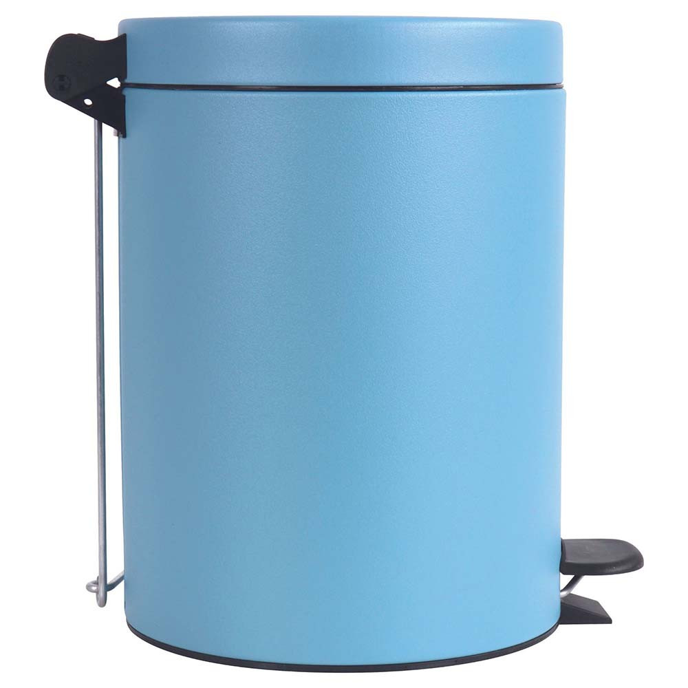 Poubelle salle de bain à pédale 5L Bleu Céleste Poubelle salle de bain à pédale 5L Bleu Céleste