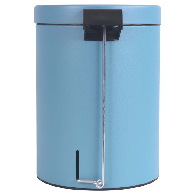Poubelle salle de bain à pédale 5L Bleu Céleste Poubelle salle de bain à pédale 5L Bleu Céleste