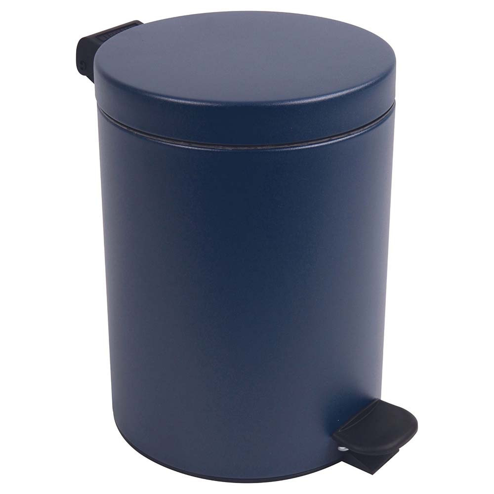 Poubelle salle de bain à pédale 5L Bleu Minéral