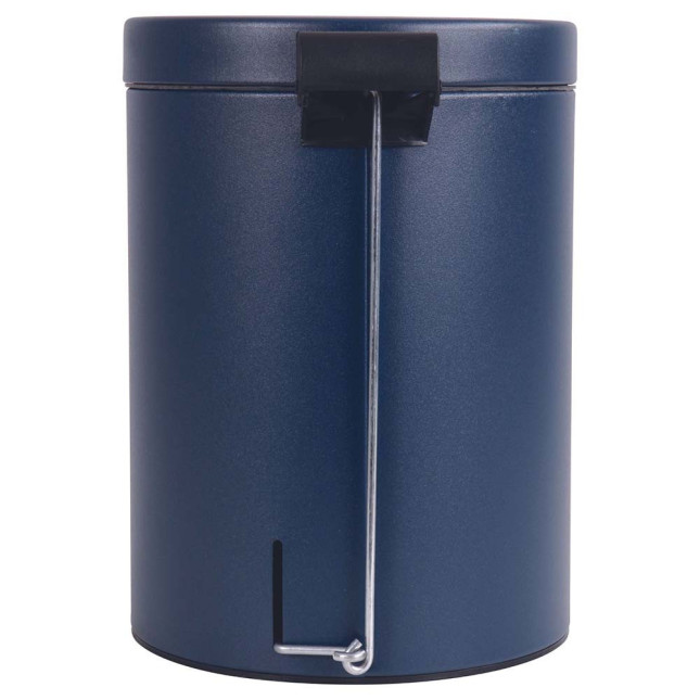 Poubelle salle de bain à pédale 5L Bleu Minéral