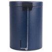 Poubelle salle de bain à pédale 5L Bleu Minéral