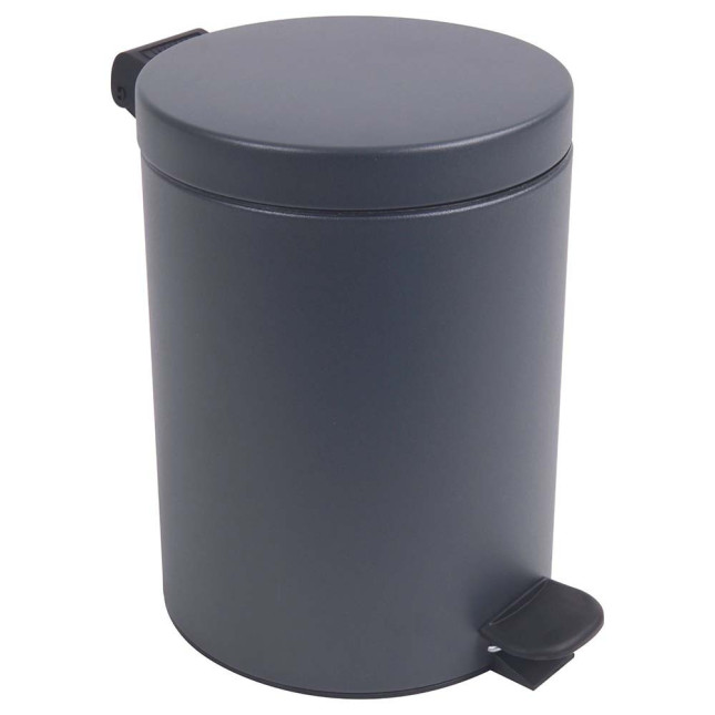 Poubelle salle de bain à pédale 5L Gris Anthracite Poubelle salle de bain à pédale 5L Gris Anthracite