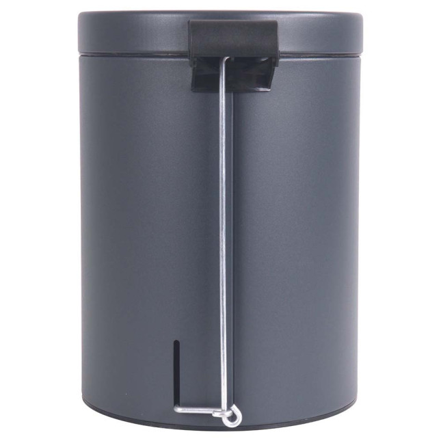 Poubelle salle de bain à pédale 5L Gris Anthracite Poubelle salle de bain à pédale 5L Gris Anthracite