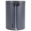 Poubelle salle de bain à pédale 5L Gris Anthracite Poubelle salle de bain à pédale 5L Gris Anthracite