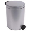 Poubelle salle de bain à pédale 5L Gris Galet