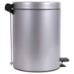 Poubelle salle de bain à pédale 5L Gris Galet