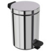 Poubelle salle de bain à pédale 5L Inox