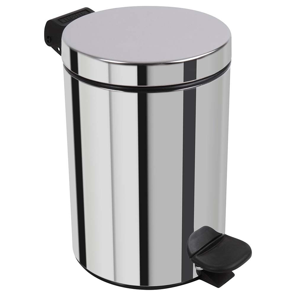 Poubelle salle de bain à pédale 5L Inox Poubelle salle de bain à pédale 5L Inox