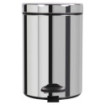 Poubelle salle de bain à pédale 5L Inox