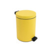 Poubelle salle de bain à pédale 5L Jaune Mimosa
