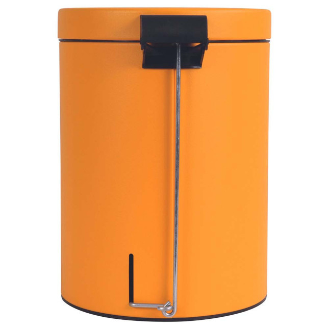 Poubelle salle de bain à pédale 5L Jaune Pamplemousse