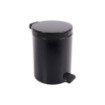 Poubelle salle de bain à pédale 5L Noir Graphite