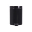 Poubelle salle de bain à pédale 5L Noir Graphite