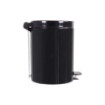 Poubelle salle de bain à pédale 5L Noir Graphite