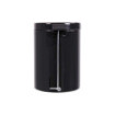 Poubelle salle de bain à pédale 5L Noir Graphite