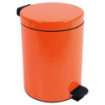 Poubelle salle de bain à pédale 5L Orange Clémentine