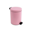 Poubelle salle de bain à pédale 5L Rose Dragée