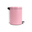 Poubelle salle de bain à pédale 5L Rose Dragée Poubelle salle de bain à pédale 5L Rose Dragée