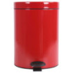 Poubelle salle de bain à pédale 5L Rouge Groseille