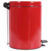 Poubelle salle de bain à pédale 5L Rouge Groseille
