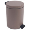 Poubelle salle de bain à pédale 5L Taupe