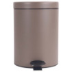 Poubelle salle de bain à pédale 5L Taupe