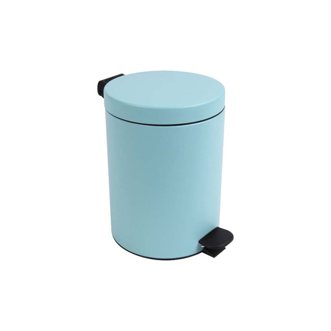 Poubelle salle de bain à pédale 5L Vert d'Eau