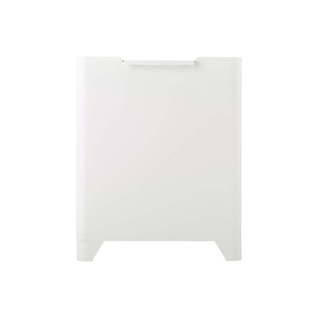 Poubelle cuisine de tri sélectif 2x20L avec seaux Blanc Coton