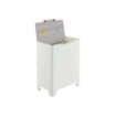 Poubelle cuisine de tri sélectif 2x20L avec seaux Blanc Coton/Gris galet Poubelle cuisine de tri sélectif 2x20L avec seaux Blanc Coton/Gris galet