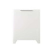 Poubelle cuisine de tri sélectif 2x20L avec seaux Blanc Coton/Gris galet