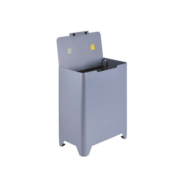 Poubelle cuisine de tri sélectif 2x20L avec seaux Bleu Lavande Poubelle cuisine de tri sélectif 2x20L avec seaux Bleu Lavande
