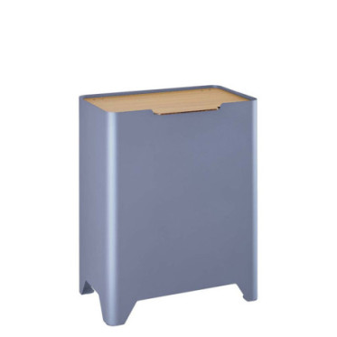 Poubelle cuisine de tri sélectif 2x20L avec seaux Bleu Lavande
