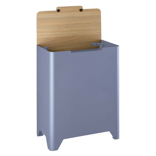 Poubelle cuisine de tri sélectif 2x20L avec seaux Bleu Lavande Poubelle cuisine de tri sélectif 2x20L avec seaux Bleu Lavande