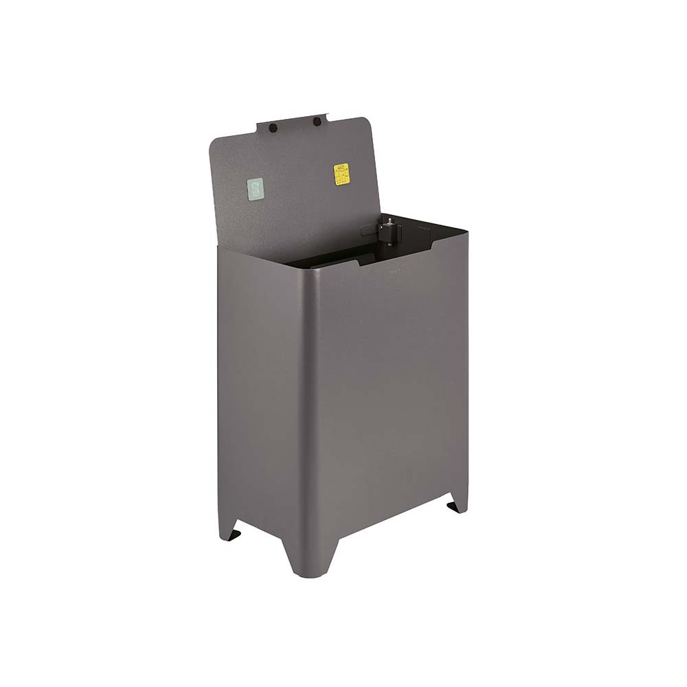 Poubelle cuisine de tri sélectif 2x20L avec seaux Gris Ardoise Poubelle cuisine de tri sélectif 2x20L avec seaux Gris Ardoise