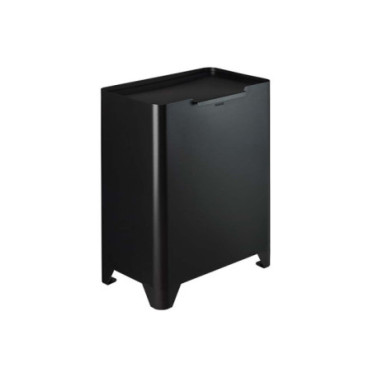 Poubelle cuisine de tri sélectif 2x20L avec seaux Noir Basalte
