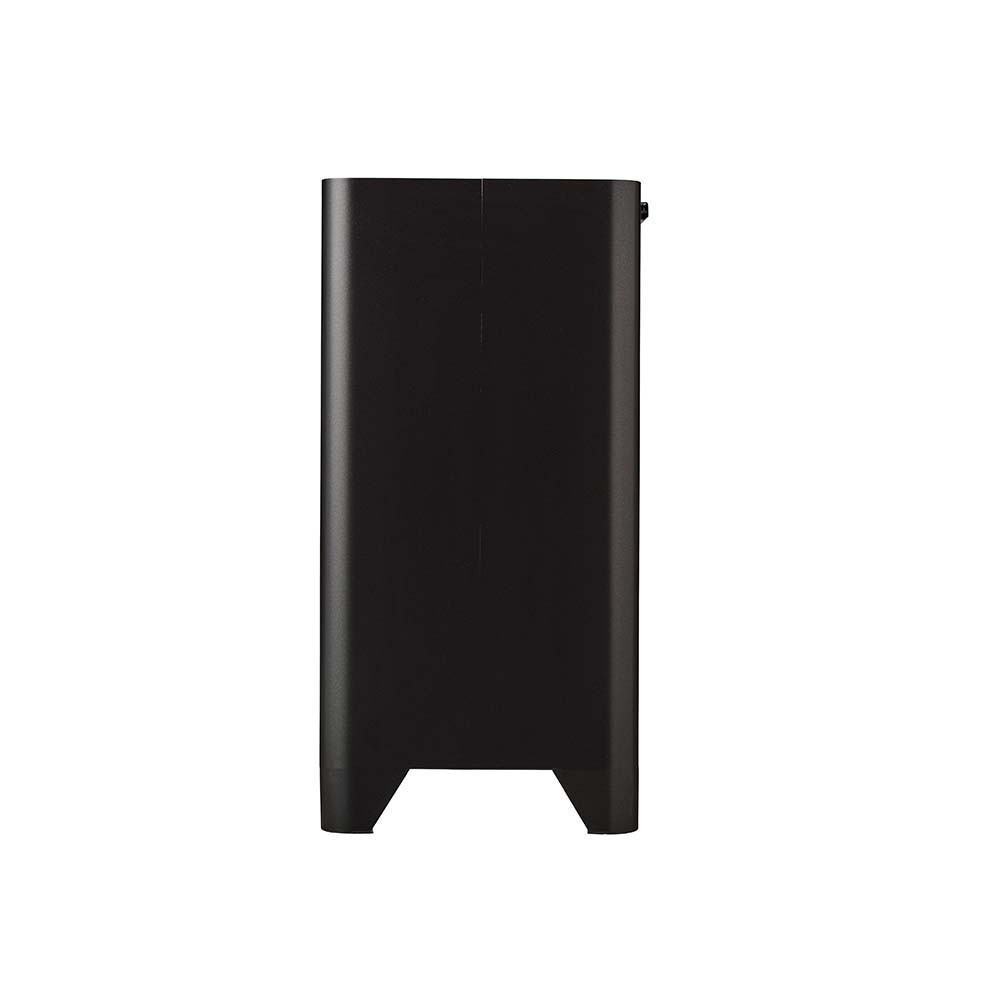 Poubelle cuisine de tri sélectif 2x20L avec seaux Noir Basalte