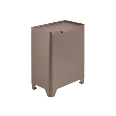 Poubelle cuisine de tri sélectif 2x20L avec seaux Taupe