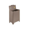 Poubelle cuisine de tri sélectif 2x20L avec seaux Taupe